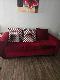 Red Sofa Set