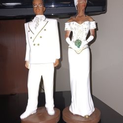 Bride & Groom In Wedding Attire 