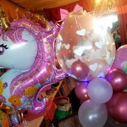 Birthday's Ballons. Diferent Characters 