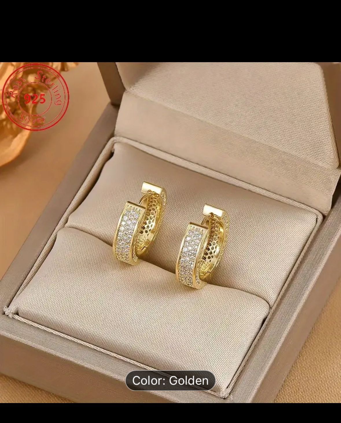 Men’s Sterling Silver Diamond Earrings