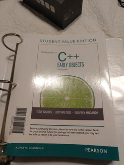 Starting out with C++ Early Objects Eighth edition