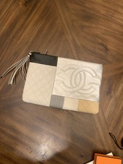 CHANEL women’s Handbag clutch Wristlets leather