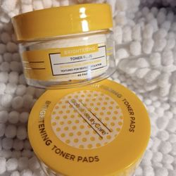 Set Of 2 Global Beauty Care  Brightening Toner Pads w Lemon & Honey 