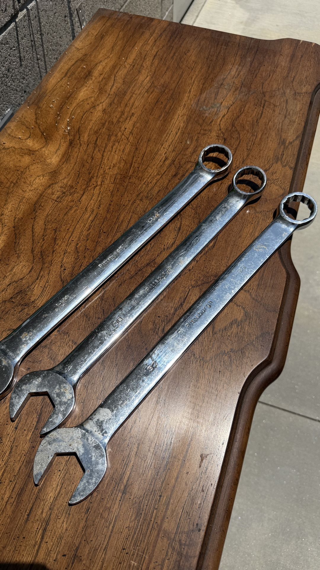 Large Combination Wrenches (3 pcs)