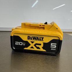 DEWALT BATTERY 20v XR 5 Ah Used