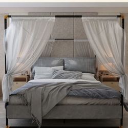 Queen Sized Versatile Canopy Bed.