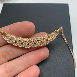 Romantic Choker Chain Necklace New Design Spiral Costume Jewelry Female Fashion Accessory, GOLD Color