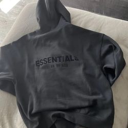 black essentials hoodie