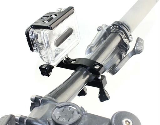 GoPro Waterproof Case Housing with Aluminum Handlebar Mount for Bike & Ski Pole