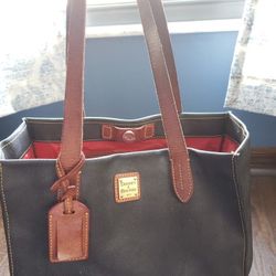 Brown Leather Dooney And Burke Purse