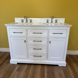 🔥 48” DOUBLE SINK VANITY – BRAND NEW – ELEVATE YOUR BATHROOM 🔥