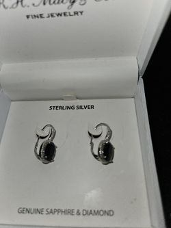 Sapphire Diamond Earrings