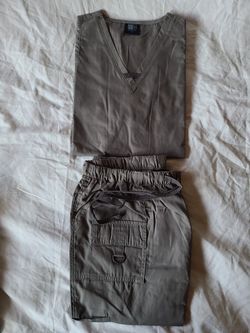 Uniform scrubs set size large women's