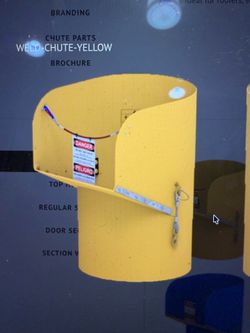 Trash demo chute.