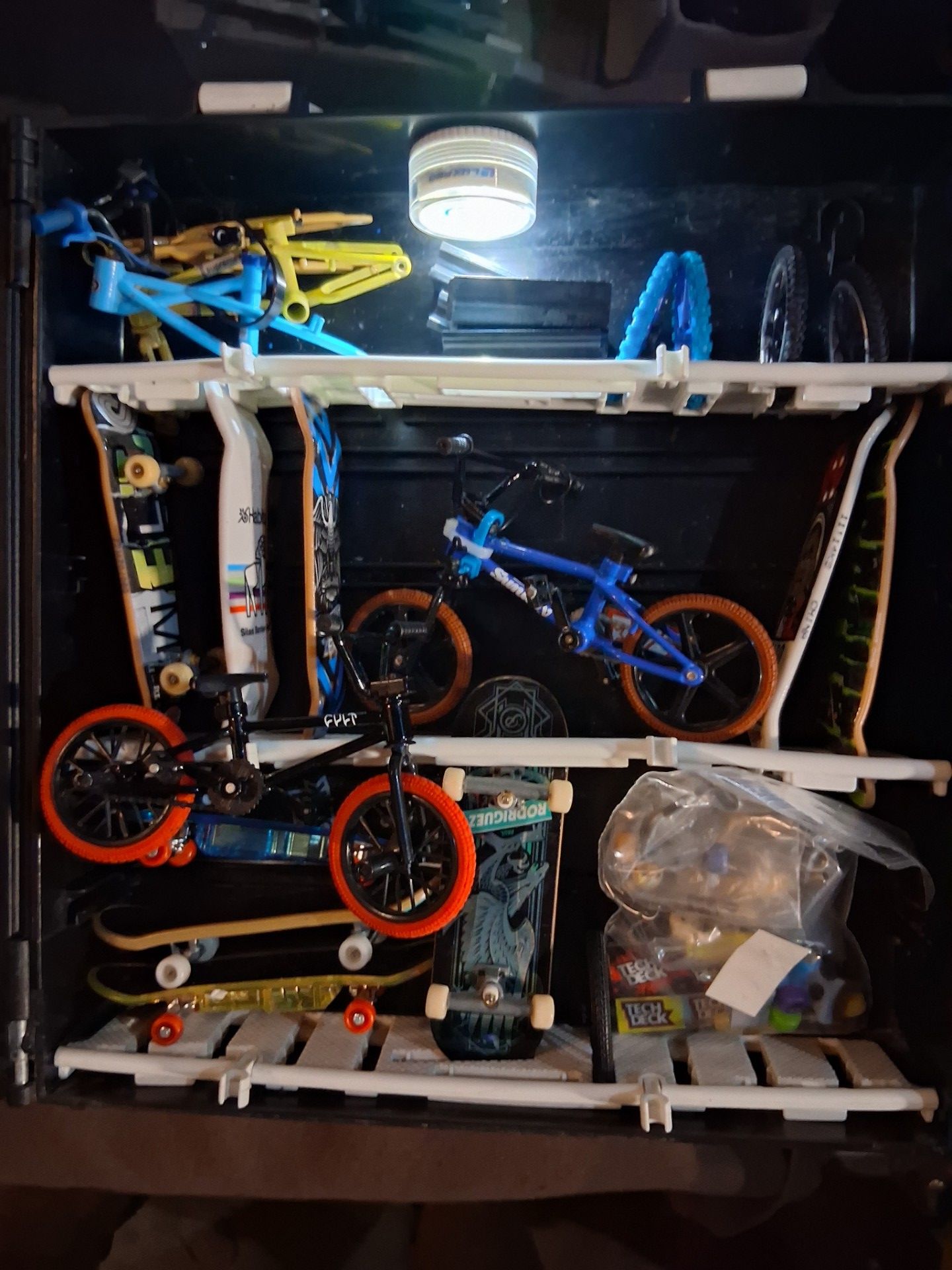 TECH DECK STORE WITH Finger boards and Bikes ,Accessories