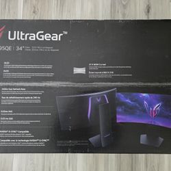 LG 34GS95QE 34inch 3440x1440 240HZ WOLED 800R Curved Monitor