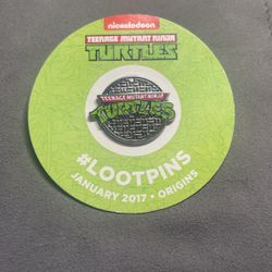 Teenage Mutant Ninja Turtles TMNT Pin Loot Crate Sewer Logo