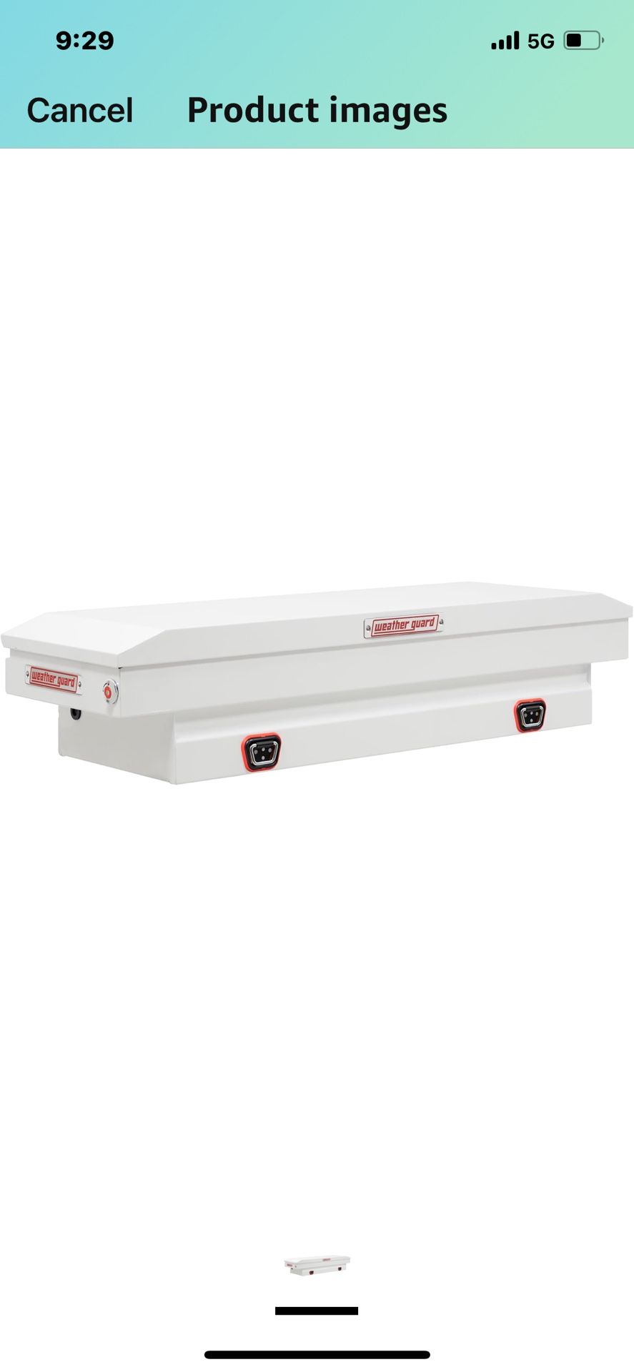 NEW WEATHER GUARD Model 156-3-04 Saddle Box, Steel, Mid-Size, White, 7.0 cu FT TRUCK BOX TOOL BOX New 795$ Pick up Phoenix 43rd ave and Indian School