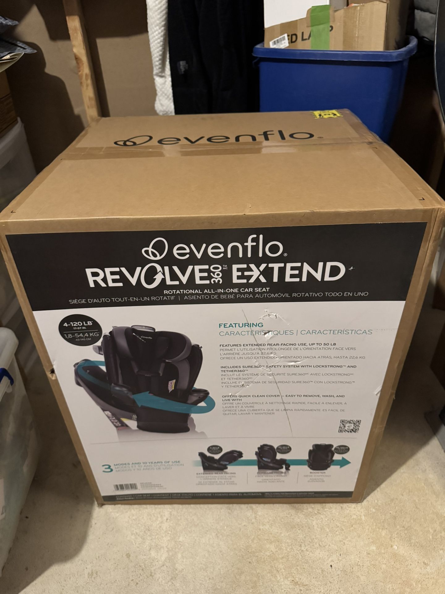 NEW IN BOX EVENFLO Revolve 360 Extend