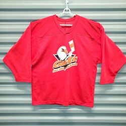 Vintage Y2K CCM San Diego Gulls Hockey Jersey Red Men’s Medium Air Knit