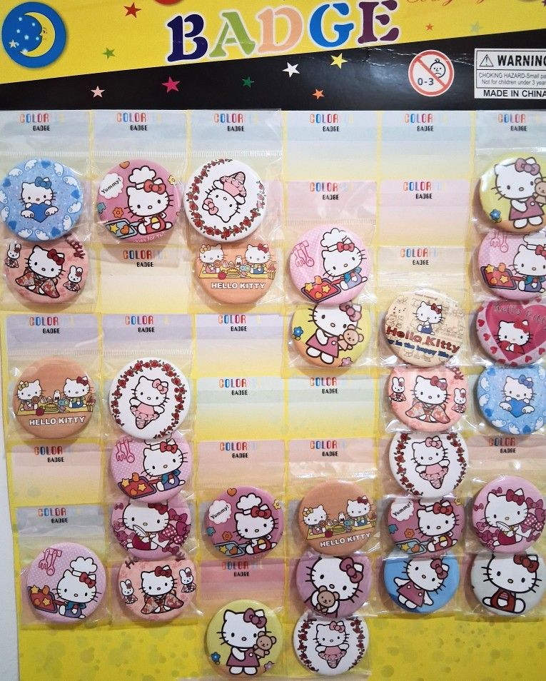 New Hello Kitty Badges/pins - $1 each or 6 for $5