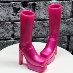 Bratz Funk N Glow metallic creamy pink boots