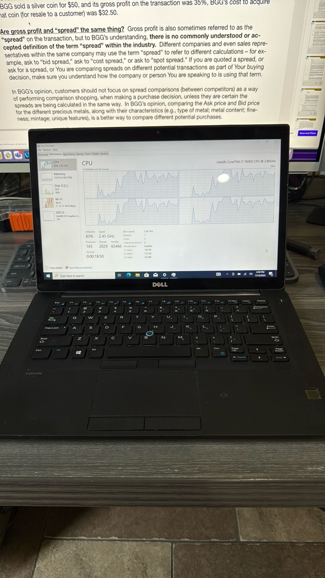 Dell latitude 7480