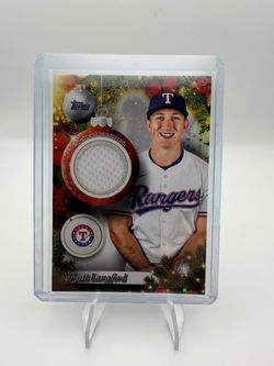 Topps Wyatt Langford Rangers Player-Worn Memorabilia Card