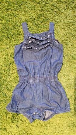 Crazy 8 brand denim romper 2T