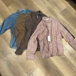 Men’s Button Up Shirts & Sweatshirt