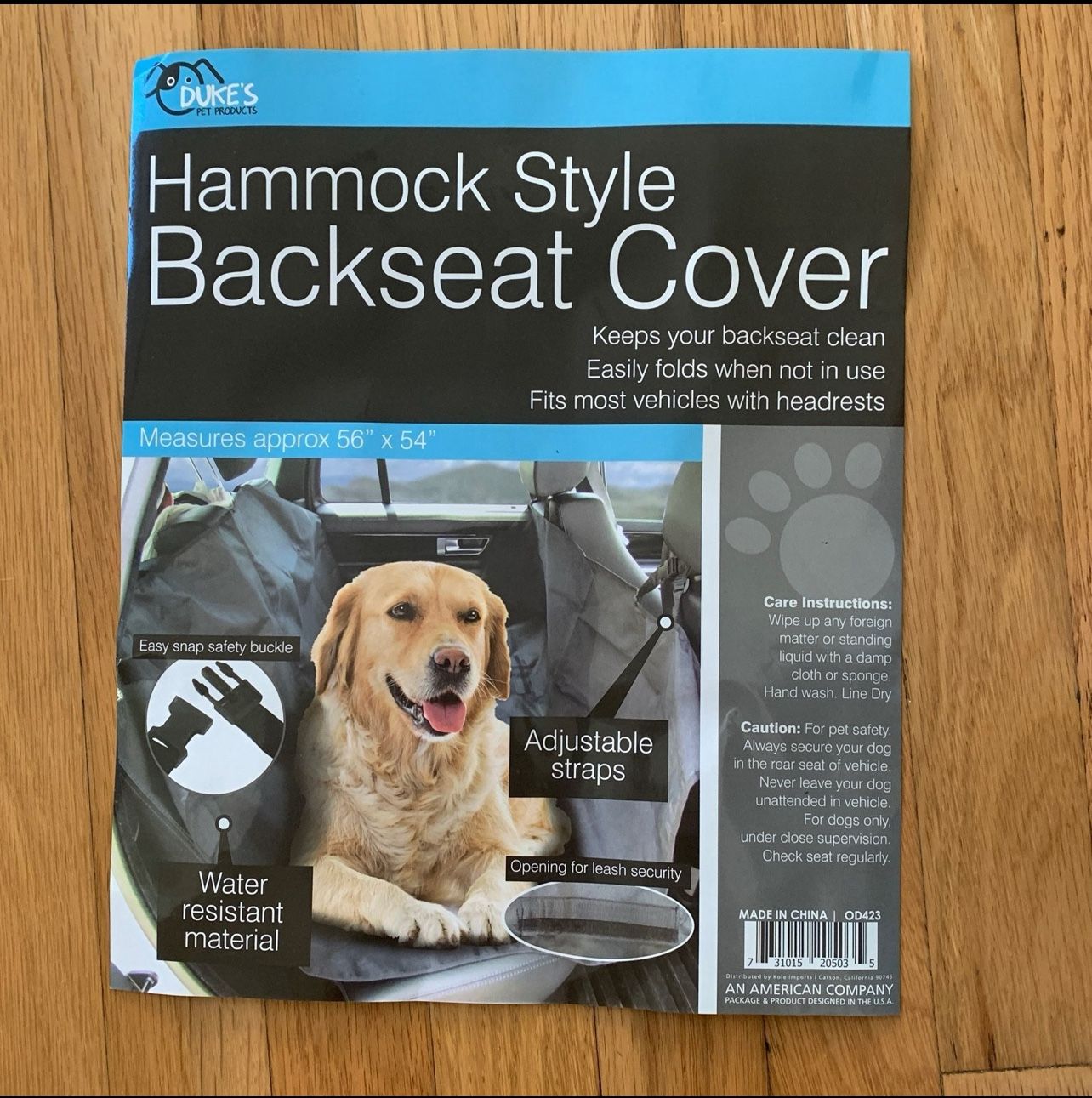 Hammock Style Backseat Cover