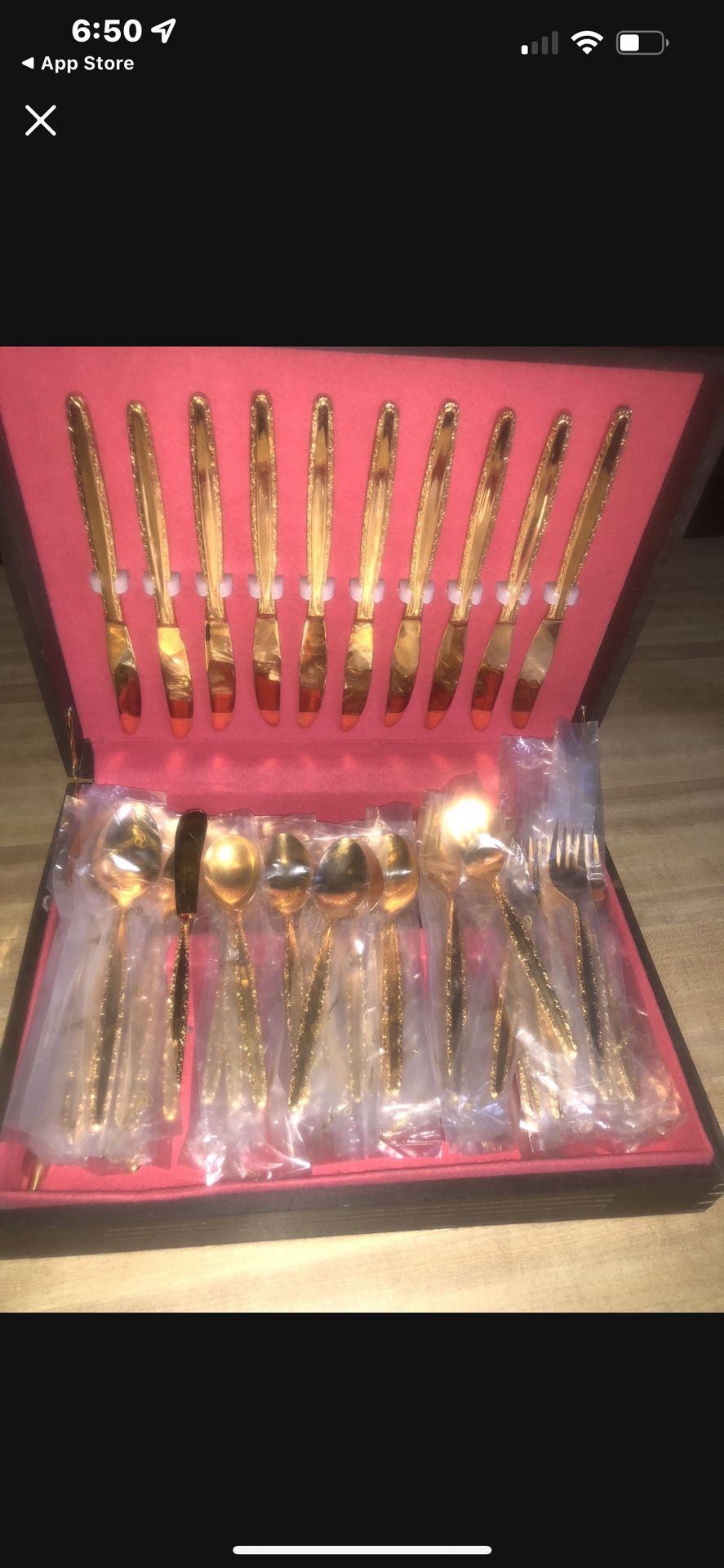Flatware/Silverware Gold plated over stainless steel by Riviera