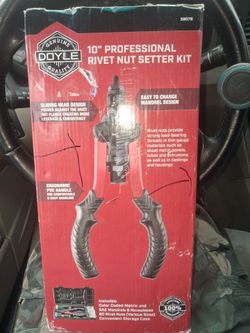 DOYLE 10" Professional Rivet Nut Setter Kit