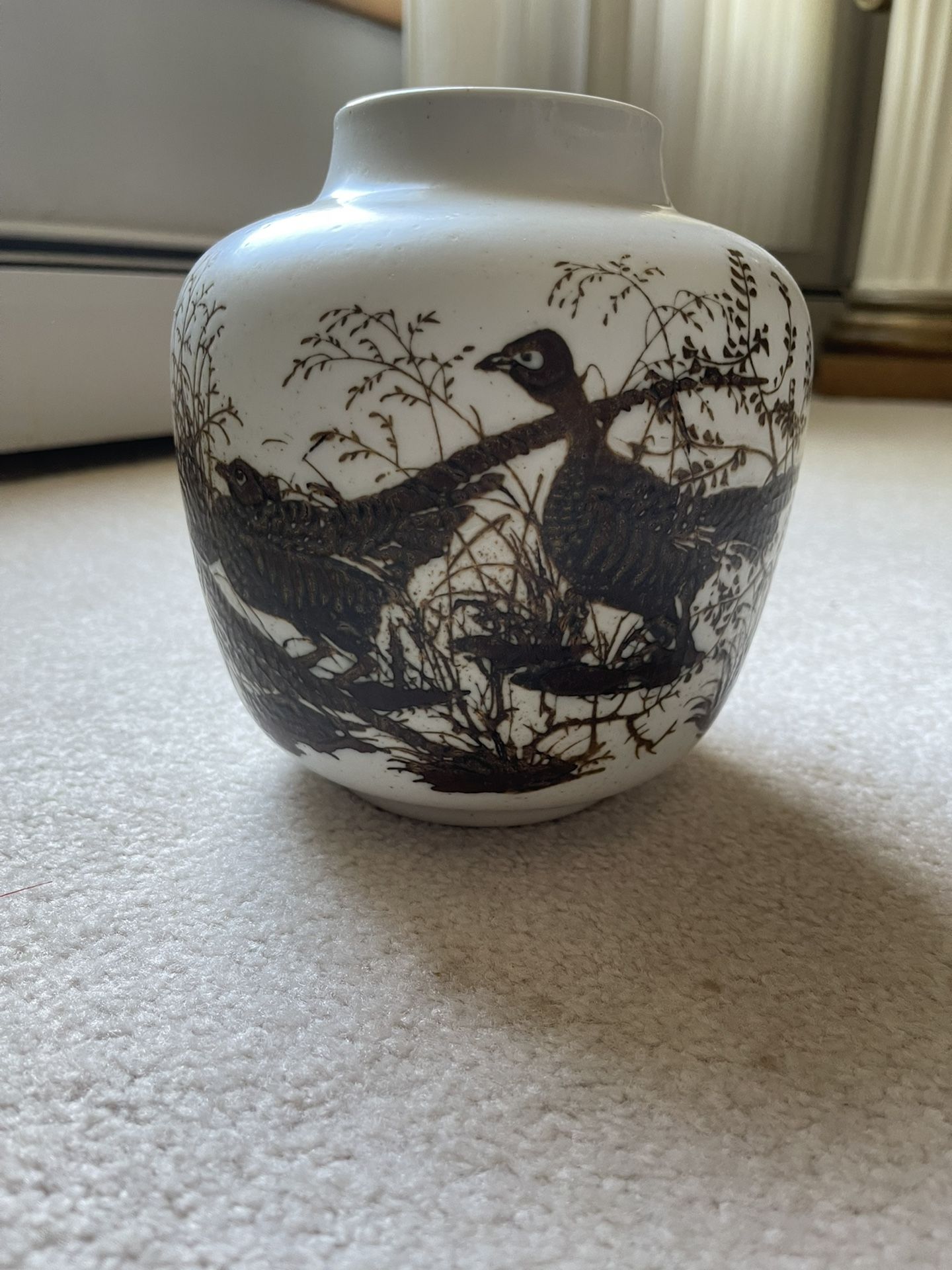 Pheasant Vase 