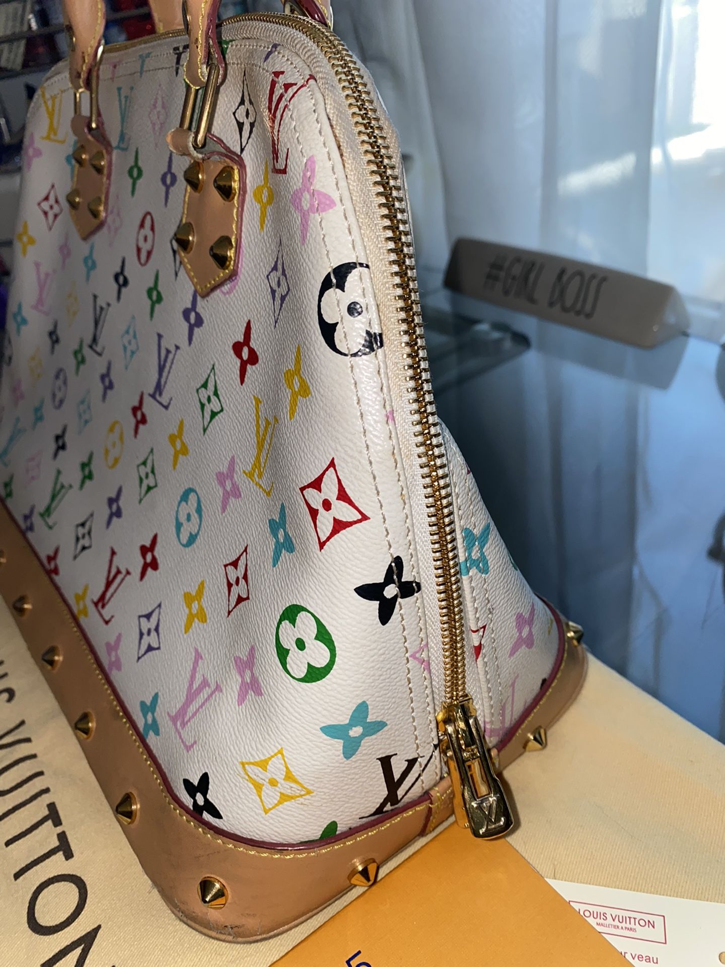 Louis Vuitton Monogram Multicolor Alma White For Sale at 1stDibs   multicolor louis vuitton bag, alma bb, lv alma multicolor white