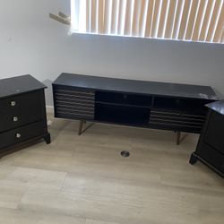 Tv Stand And Two Night Stands