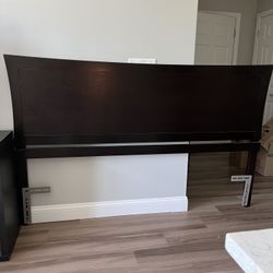 King Headboard Wood Espresso 