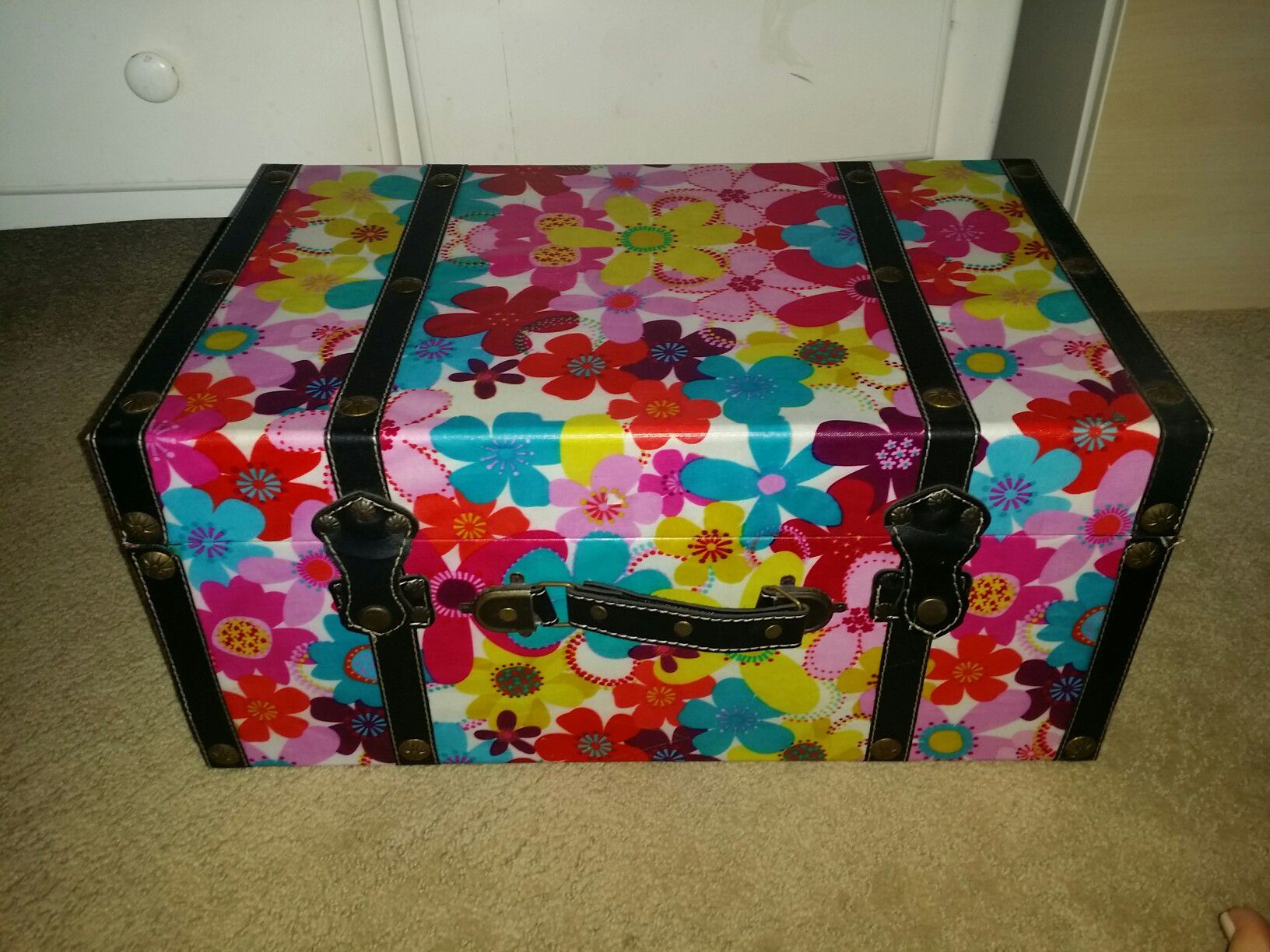 Floral colorful trunk