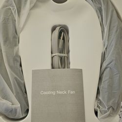 New cooling plate  neck fans,1 black and 1 white both new,4,000ma big battery rechargeable