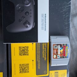 Analogue 3D (Nintendo 64) console with 8BitDo controller and Pokemon Stadium