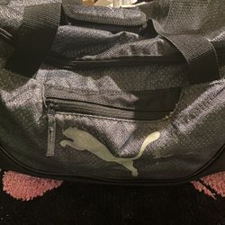 Pre Love In Good Condition Puma  Bag Black, And Gray In  Color