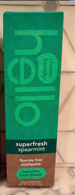 Hello Toothpaste Fluoride Free. 5.0 oz. Unopened box