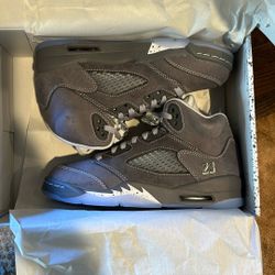 Nike Air Jordan 5 Retro "Wolf Grey" GS Size 5Y 