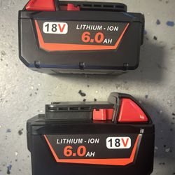 18V 6.0Ah 108 Wh Replacement Battery