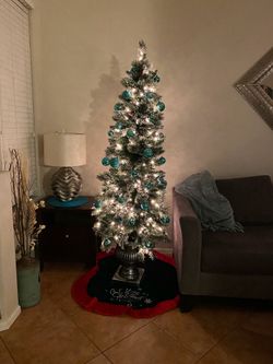 Home Depot 6.5’ Sparkling Amelia Pre-Lit Potted Christmas Tree – $80 OBO