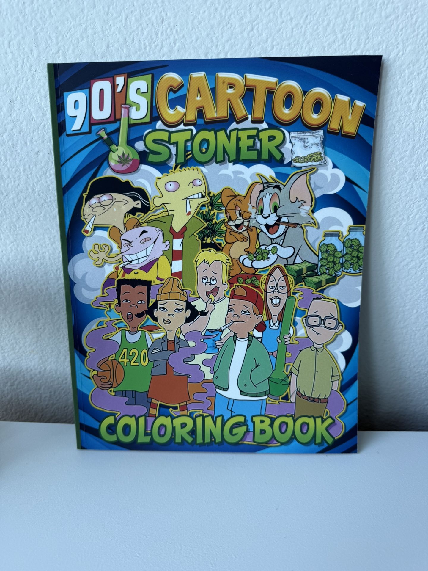90s Cartoon Adult Coloring Book