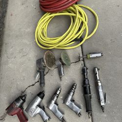 Air Tools Lot – Impacts, Drills, Grinders & Ratchets – $300