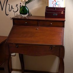 Drop Front Small Desk Writing Table