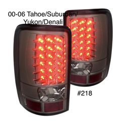 2000 To 2006 Chevy Tahoe / Chevy Suburban/ GMC Yukon / GMC Yukon Denali Chrome/Smoke LED Tail lights (FOR THE PAIR)