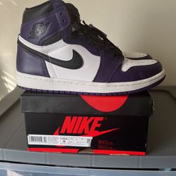 Jordan 1 Court purple Size 9